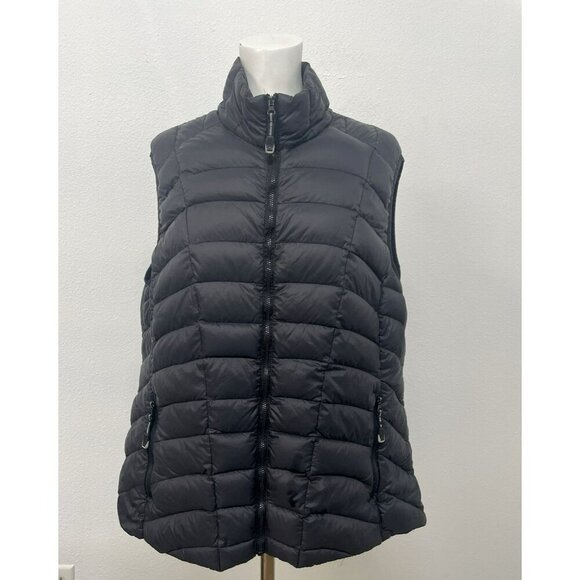 Roper Wear The West Womens Down Puffer Vest Size XL Black Zip Front Pockets - Picture 3 of 16